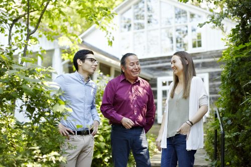 Members of the York U Centre for Aboriginal Student Services (CASS) talking